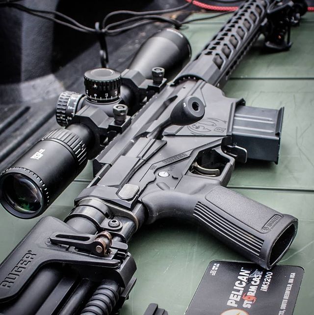 Ruger Precision Rifle laying down